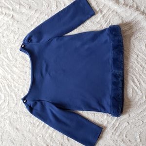 Janie and Jack Fur Blouse